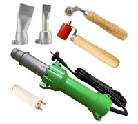 Beyondlife 1600W Soudage à Air Chaud Soudeur Plastique Pistolet Thermique, Éclairage LED, 2 Buses de Soudage Plates, 40mm Rouleau à Joint en Silicone & Rouleau à Joint en Laiton