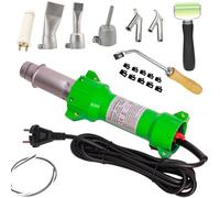 Beyondlife 1600W Soudage à Air Chaud Soudeur Plastique Pistolet Thermique Pistolet Air Chaud, Éclairage LED, avec Diverses Buses de Soudage et Outil de Rainurage À Main Kit de Rainurage de Sol