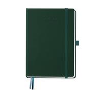 BEZEND Agenda 2026 2027 A5 Semainier 21 x 15,5 cm 18 Mois De Juil. 2026 à Déc. 2027, Agenda Scolaire avec Deux Pages par Semaine avec une Page de Notes, Couverture Rigide en Cuir PU, Vert Forêt