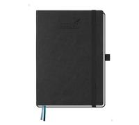 BEZEND Agenda 2026 2027 A5 Semainier 21 x 15,5 cm 18 Mois De Juil. 2026 à Déc. 2027, Agenda Scolaire avec Pages de Notes, Porte-Stylo Fixe, Couverture Rigide en Cuir PU, Noir