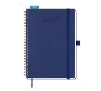 BEZEND Agenda 2026 2027 A5 Semainier Spirale 21 x 15,5 cm 18 Mois De Juil. 2026 à Déc. 2027, Agenda Scolaire avec Porte-Stylo Autocollant, Règle Signet, Couverture Souple en Cuir PU, Canneberge