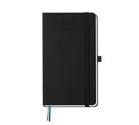 BEZEND Petit Agenda 2026 2027 de Poche 17 x 9,5 cm, Semainier 18 Mois De Juil. 2026 à Déc. 2027, Agenda Scolaire Format Horizontal, Pages de Notes, Couverture Rigide en Cuir PU, Noir