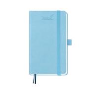 BEZEND Petit Agenda 2026 2027 de Poche A6 Semainier 18 Mois De Juil. 2026 à Déc. 2027, Agenda Scolaire avec Pages de Notes, Porte-Stylo Fixe, Couverture Rigide en Cuir PU, Bleu ciel