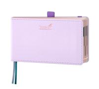 BEZEND Petit Agenda 2026 2027 de Poche Semainier 18 Mois De Juil. 2026 à Déc. 2027, Agenda Scolaire avec Vertical 1 Semaine 2 Pages, Tranche Or Rosé, Couverture Rigide en Cuir PU, Lilas