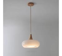 BFFGKGL Vintage Japonais Verre de Lait Cuisine île Suspension Minimaliste Moderne Orange Chambre Lampe Suspendue créativité Nordique Table à Manger Lustre pour Salle à Manger Salon Rural
