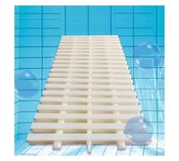 BFNDSSEOU Bain en Plastique ABS. Grille de Drainage Piscine | Maillot de bain beige à plusieurs largeurs. Drainage de piscine : grille de trop-plein(Beige-25x100cm,20pcs)