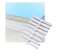 BFNDSSEOU Grille de trop-Plein Drain Piscine en Plastique | Drain de trop-plein de piscine en plastique de plusieurs tailles : verrouillage. Grille(20x100CM/1pieces)