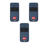 BFT MITTO COOL C2 (remplace MITTO 2B Ref : rcb02 r1) - Télécommande bleu à 2 boutons pour portails et porte de garage - 433,92 MHz - Code tournant - U-Security (BLEU Lot de 3 télécommandes)