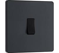 BG Electrical Evolve Interrupteur intermédiaire unique, 20 A, gris mat
