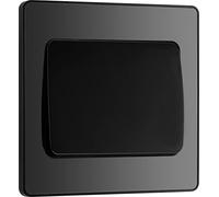 BG Electrical Evolve Interrupteur simple 20 A 2 voies à bascule Noir chromé