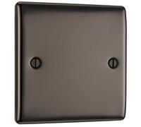 BG Electrical NBN94 The Nexus Metal Prise simple Nickel Noir