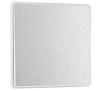 BG Electrical PCDBS13EW Interrupteur Mural Simple intermédiaire à Bascule sans vis Bords arrondis Evolve Acier brossé 20 A 16 AX