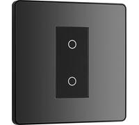 BG Electrical Variateur à touche unique Evolve, maître bidirectionnel, 200 W, chrome noir, l'emballage peut varier