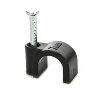 BG électrique Ccr7b/50-bg 7 mm câble rond Clips de fixation, Noir, Blanc