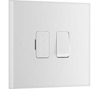 BG Unité de Connexion électrique avec fusible commuté, Interrupteur à fusible, Bord carré, série Nexus 900, Blanc moulé, 13 A, 950