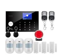 BGAZA Système D'alarme Intelligent, Filaire Et sans Fil, for La Sécurité De La Maison, Tuya, GSM, Interphone, Télécommande, Kit De Capteurs De Sirène À Numérotation Automatique(W7B3)