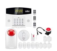 BGAZA Système d'alarme Tuya Smart 4G GSM Alarme antivol 433MHZ Lien de Zone Filaire sans Fil vers caméra IP capteur de Mouvement(W210 Alarm Kit 13)