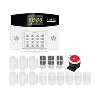 BGAZA Système d'alarme Tuya Smart 4G GSM Alarme antivol 433MHZ Lien de Zone Filaire sans Fil vers caméra IP capteur de Mouvement(W214 Alarm Kit 3)