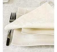 BGEUROPE Serviettes - Antitache - Beige - Réf. Milano - 45cm x 45cm (pack 6)