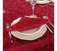 BGEUROPE Serviettes - Antitache - Bordeaux - Réf. Milano - 45cm x 45cm (pack 6)