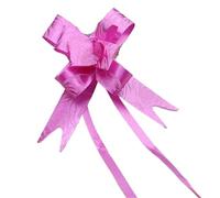BGHYJKOL Noeuds Cadeau Emballage Nœuds à Tirer 10/20/50/100 pièces Mini Emballage Cadeau for fête, Anniversaire, des mères, Halloween, Noël, décoration de Mariage(Mini Rose-Rose Red,50PCS)