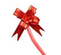 BGHYJKOL Noeuds Cadeau Emballage Nœuds à Tirer 10/20/50/100 pièces Mini Emballage Cadeau for fête, Anniversaire, des mères, Halloween, Noël, décoration de Mariage(Mini -Red,20PCS)