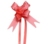 BGHYJKOL Noeuds Cadeau Emballage Nœuds à Tirer 10/20/50/100 pièces Mini Emballage Cadeau for fête, Anniversaire, des mères, Halloween, Noël, décoration de Mariage(Mini Rose-Red,10PCS)