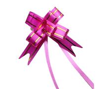 BGHYJKOL Noeuds Cadeau Emballage Nœuds à Tirer 10/20/50/100 pièces Mini Emballage Cadeau for fête, Anniversaire, des mères, Halloween, Noël, décoration de Mariage(Mini -Rose Red,10PCS)
