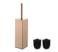 BGL 304 Porte-brosse WC carré, en or rose, support en acier inoxydable, pour salle de bain et hôtel, design élégant