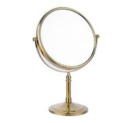 bgl Miroir de Salle de Bain Gold, Miroir grossissant 1X et 3X, Miroir de Table de Toilette pivotant à 360°, Miroir de Maquillage Double Face pour la Salle de Bain, la Chambre et Le Bureau