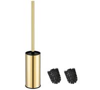 BGL Porte-Brosse WC Rond en Acier Inoxydable doré Autonome pour Salle de Bain (doré)