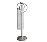 BGL Porte-Serviettes pour Salle de Bain ou Cuisine, pour Ranger Les essuie-Mains, Les Gants de Toilette ou Les torchons - 2 Anneaux de Suspension, 48,3 cm en Nickel brossé