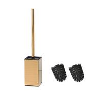 BGL Support carré en Acier Inoxydable pour Brosse de Toilette (doré)