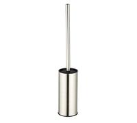 BGL Toilet Brush Holder Brushed Nickel, Stainless Steel 304 Brushed Nickel Round Freestanding Toilet Bowl Brush and Holder for Bathroom