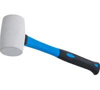 BGS 1965 Maillet caoutchouc 250g avec manche fibres de verre, Blanc/bleu/noir, 48 mm