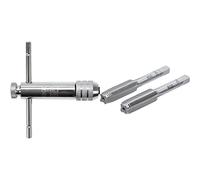 BGS 1981 | Porte-outils avec poignée coulissante pour taraud | M5 - M12 | 110 mm & 1900-M12X1.5-B | Tarauds et filières | pré-taraud et filière | M12 x 1,5 | 2 pièces