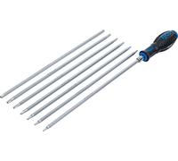 BGS technic Jeu de tournevis à lames échangeables Profil T (pour TX) / TS (pour TX Plus) 8 pièces