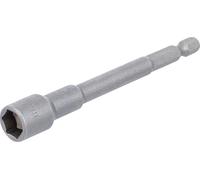 BGS technic - Douille à choc six pans extra longue pour perceuses 6,3 mm (1/4") 10 mm