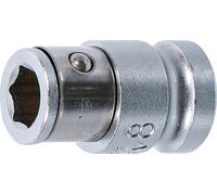 BGS 292 | Adaptateur avec bille de retenue | 10 mm (3/8") | six pans intérieurs 8 mm (5/16")