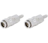 BGS 3226-1 | Raccord rapide à air comprimé avec raccord de tuyau 8 mm (Lot de 2)