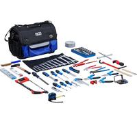 BGS 3349 - Assortiment d'outils sanitaires - 101 pièces - Mallette à outils | Carré intérieur 12,5 mm (1/2") | Cliquet réversible, douilles, pinces | Embouts avec système de guidage couleur