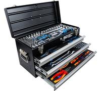 BGS 3350 | Caisse à Outils métallique | 3 tiroirs | avec 147 Outils
