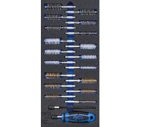BGS 4043 | Insert de servante d'atelier 1/3 : Assortiment de brosses | 20 pièces