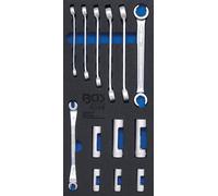 BGS 4048 1/3 Garniture pour servante d'atelier : clés mixtes ouvertes et 10 (3/8) douilles spéciales, 13 pcs.