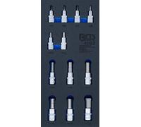 BGS 4092 1/3 Garniture pour servante d'atelier : jeu de douilles à embout 6 pans creux, 12,5 (1/2), 12 pcs.