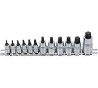 BGS 5098 | Jeu de douilles à embouts | extra courtes | Profil T (pour Torx) T8 - T60 | 12 pièces