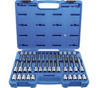 BGS Jeu de douilles à embout, entraînement carré intérieur 12,5 mm (1/2") profil TPS (pour Torx Plus) avec alésage TPS20 - TPS70 32pcs - 5191