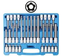 BGS 5191 Jeu de douilles à embouts 12,5 mm (1/2) Profil TPS (pour Torx Plus) avec perçage TPS20 - TPS70 32 pièces G