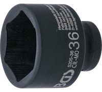 BGS technic Douille à choc 6 pans 5205-36 12,5 mm (1/2") 36 mm