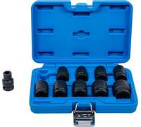 BGS technic Coffret de douilles à chocs 6 pans 5205 – 12,5 mm (1/2") 10–24 mm – 10 pièces